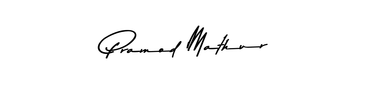 Use a signature maker to create a handwritten signature online. With this signature software, you can design (Asem Kandis PERSONAL USE) your own signature for name Pramod Mathur. Pramod Mathur signature style 9 images and pictures png