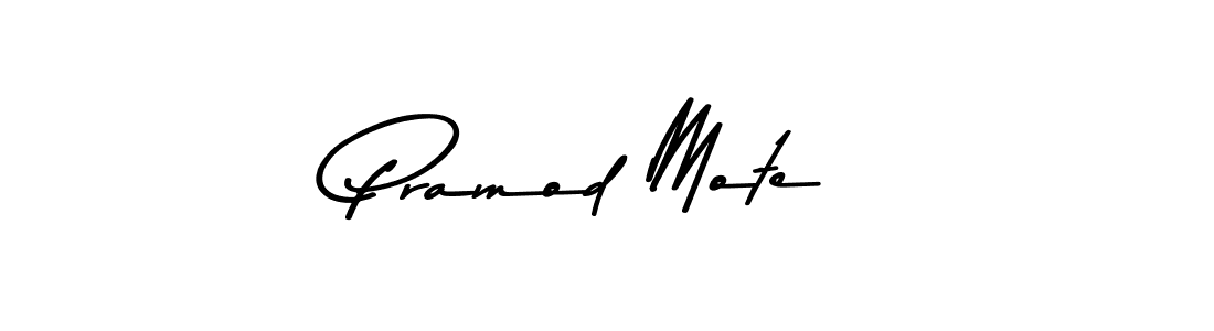 Design your own signature with our free online signature maker. With this signature software, you can create a handwritten (Asem Kandis PERSONAL USE) signature for name Pramod Mote. Pramod Mote signature style 9 images and pictures png