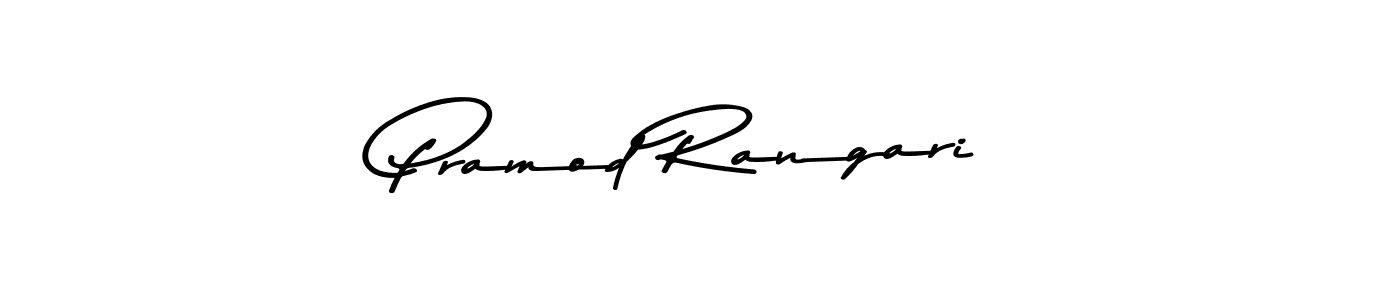 Pramod Rangari stylish signature style. Best Handwritten Sign (Asem Kandis PERSONAL USE) for my name. Handwritten Signature Collection Ideas for my name Pramod Rangari. Pramod Rangari signature style 9 images and pictures png