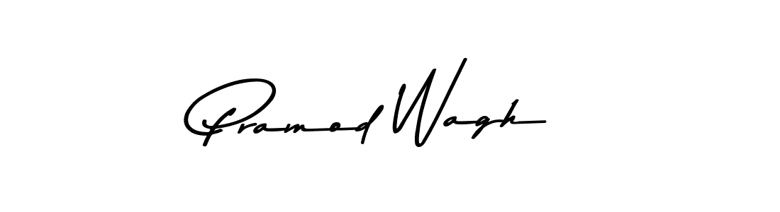 How to make Pramod Wagh name signature. Use Asem Kandis PERSONAL USE style for creating short signs online. This is the latest handwritten sign. Pramod Wagh signature style 9 images and pictures png