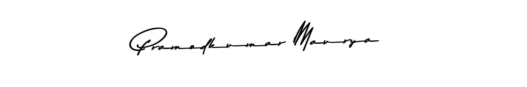 Design your own signature with our free online signature maker. With this signature software, you can create a handwritten (Asem Kandis PERSONAL USE) signature for name Pramodkumar Maurya. Pramodkumar Maurya signature style 9 images and pictures png