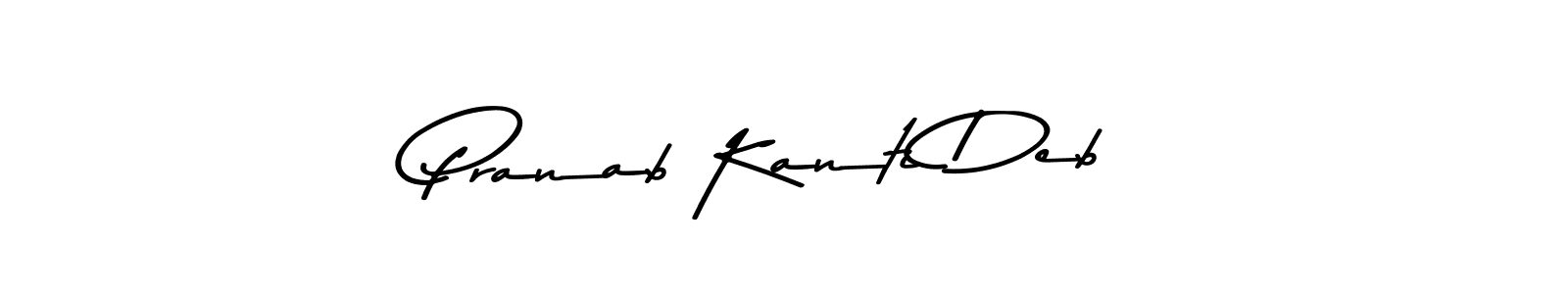 How to make Pranab Kanti Deb name signature. Use Asem Kandis PERSONAL USE style for creating short signs online. This is the latest handwritten sign. Pranab Kanti Deb signature style 9 images and pictures png