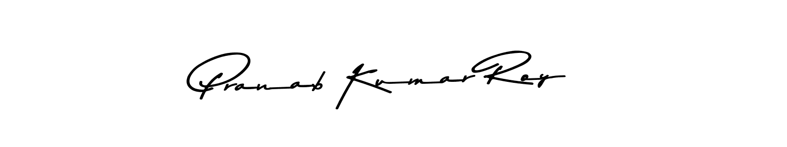 How to make Pranab Kumar Roy name signature. Use Asem Kandis PERSONAL USE style for creating short signs online. This is the latest handwritten sign. Pranab Kumar Roy signature style 9 images and pictures png