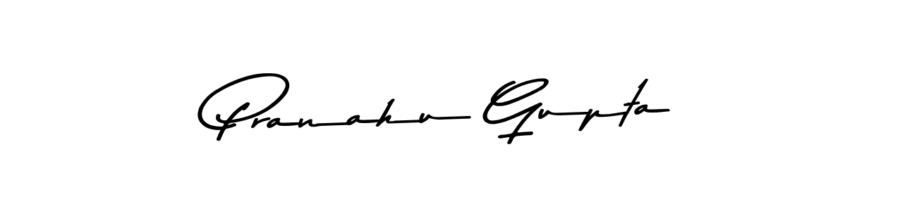 Make a beautiful signature design for name Pranahu Gupta. With this signature (Asem Kandis PERSONAL USE) style, you can create a handwritten signature for free. Pranahu Gupta signature style 9 images and pictures png
