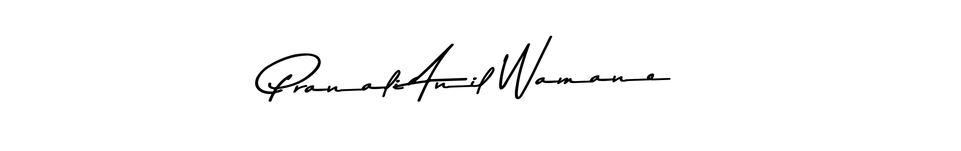 Asem Kandis PERSONAL USE is a professional signature style that is perfect for those who want to add a touch of class to their signature. It is also a great choice for those who want to make their signature more unique. Get Pranali Anil Wamane name to fancy signature for free. Pranali Anil Wamane signature style 9 images and pictures png