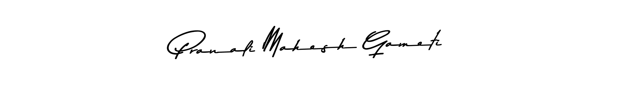 Also we have Pranali Mahesh Gameti name is the best signature style. Create professional handwritten signature collection using Asem Kandis PERSONAL USE autograph style. Pranali Mahesh Gameti signature style 9 images and pictures png