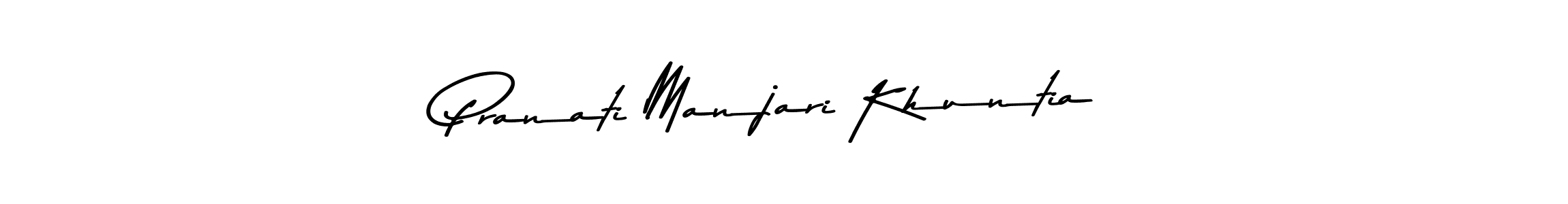 Also You can easily find your signature by using the search form. We will create Pranati Manjari Khuntia name handwritten signature images for you free of cost using Asem Kandis PERSONAL USE sign style. Pranati Manjari Khuntia signature style 9 images and pictures png