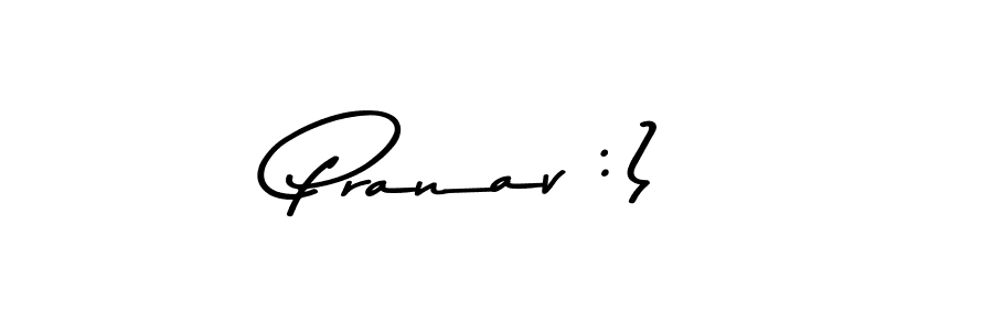 Create a beautiful signature design for name Pranav :). With this signature (Asem Kandis PERSONAL USE) fonts, you can make a handwritten signature for free. Pranav :) signature style 9 images and pictures png