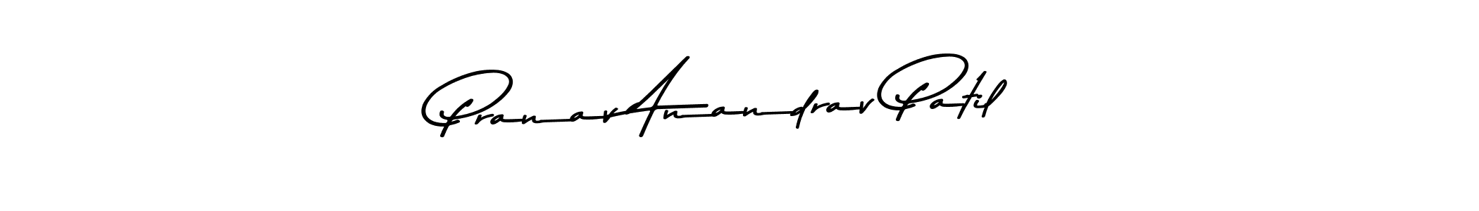 The best way (Asem Kandis PERSONAL USE) to make a short signature is to pick only two or three words in your name. The name Pranav Anandrav Patil include a total of six letters. For converting this name. Pranav Anandrav Patil signature style 9 images and pictures png