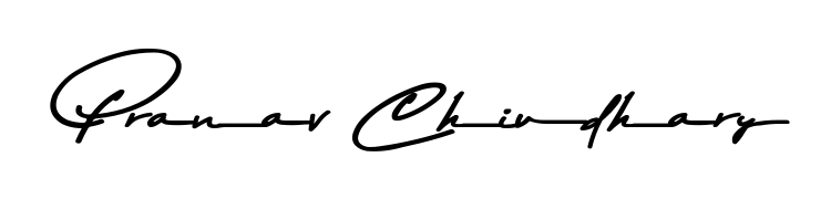 Pranav Chiudhary stylish signature style. Best Handwritten Sign (Asem Kandis PERSONAL USE) for my name. Handwritten Signature Collection Ideas for my name Pranav Chiudhary. Pranav Chiudhary signature style 9 images and pictures png
