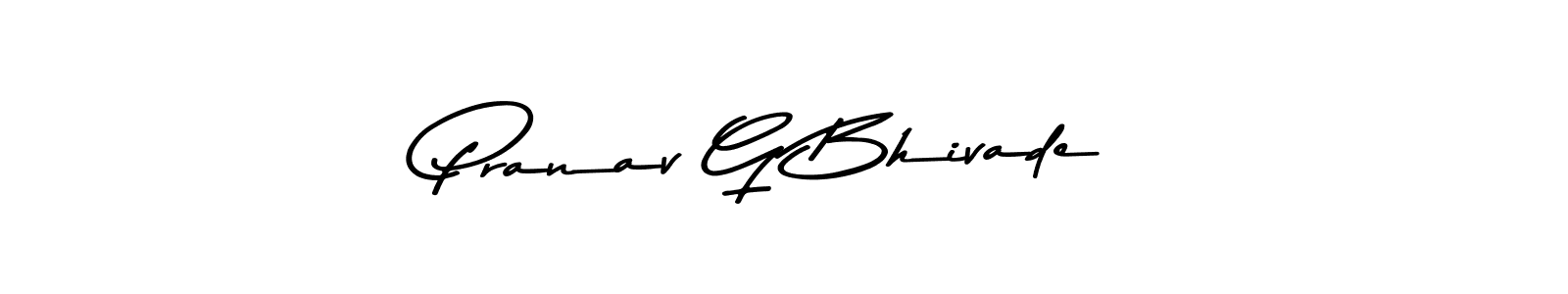 Asem Kandis PERSONAL USE is a professional signature style that is perfect for those who want to add a touch of class to their signature. It is also a great choice for those who want to make their signature more unique. Get Pranav G Bhivade name to fancy signature for free. Pranav G Bhivade signature style 9 images and pictures png