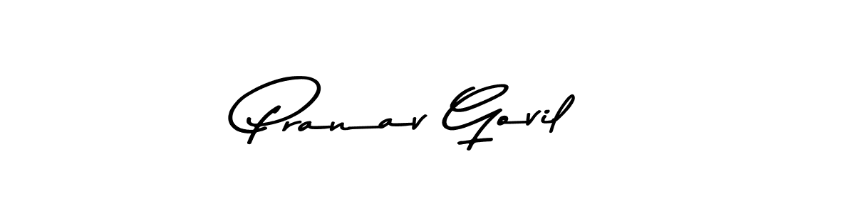 Pranav Govil stylish signature style. Best Handwritten Sign (Asem Kandis PERSONAL USE) for my name. Handwritten Signature Collection Ideas for my name Pranav Govil. Pranav Govil signature style 9 images and pictures png