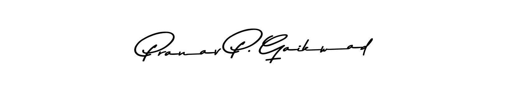 Pranav P. Gaikwad stylish signature style. Best Handwritten Sign (Asem Kandis PERSONAL USE) for my name. Handwritten Signature Collection Ideas for my name Pranav P. Gaikwad. Pranav P. Gaikwad signature style 9 images and pictures png