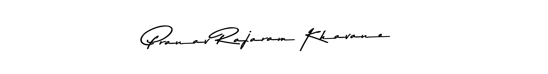 How to make Pranav Rajaram Khavane name signature. Use Asem Kandis PERSONAL USE style for creating short signs online. This is the latest handwritten sign. Pranav Rajaram Khavane signature style 9 images and pictures png