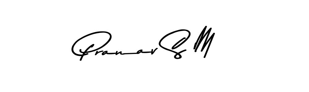 Make a beautiful signature design for name Pranav S M. Use this online signature maker to create a handwritten signature for free. Pranav S M signature style 9 images and pictures png