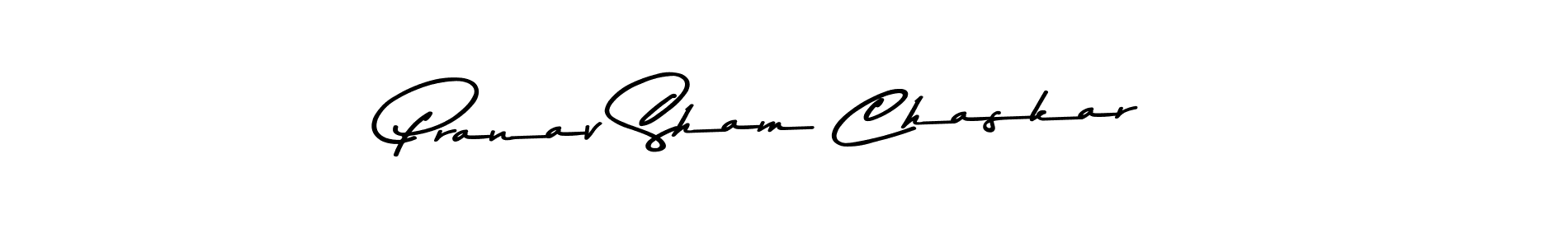 Make a beautiful signature design for name Pranav Sham Chaskar. Use this online signature maker to create a handwritten signature for free. Pranav Sham Chaskar signature style 9 images and pictures png