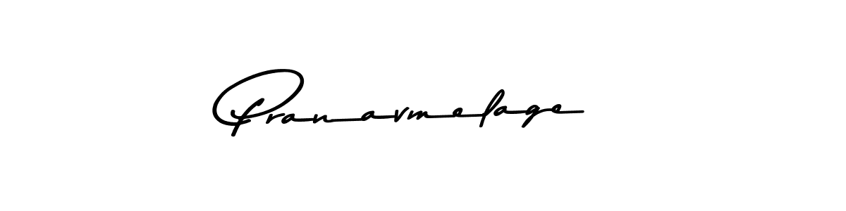 Pranavmelage stylish signature style. Best Handwritten Sign (Asem Kandis PERSONAL USE) for my name. Handwritten Signature Collection Ideas for my name Pranavmelage. Pranavmelage signature style 9 images and pictures png