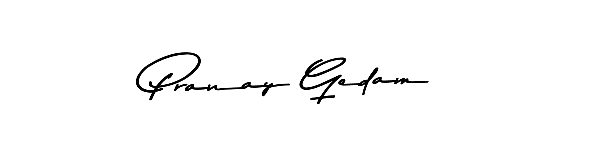 Also we have Pranay Gedam name is the best signature style. Create professional handwritten signature collection using Asem Kandis PERSONAL USE autograph style. Pranay Gedam signature style 9 images and pictures png