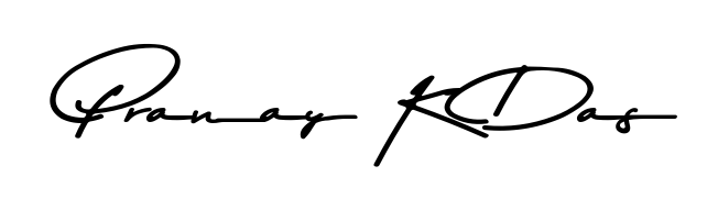 Try this chic Pranay K Das handwritten sign style. Using Asem Kandis PERSONAL USE font elements, it gives your name a sleek, memorable identity. Pranay K Das signature style 9 images and pictures png