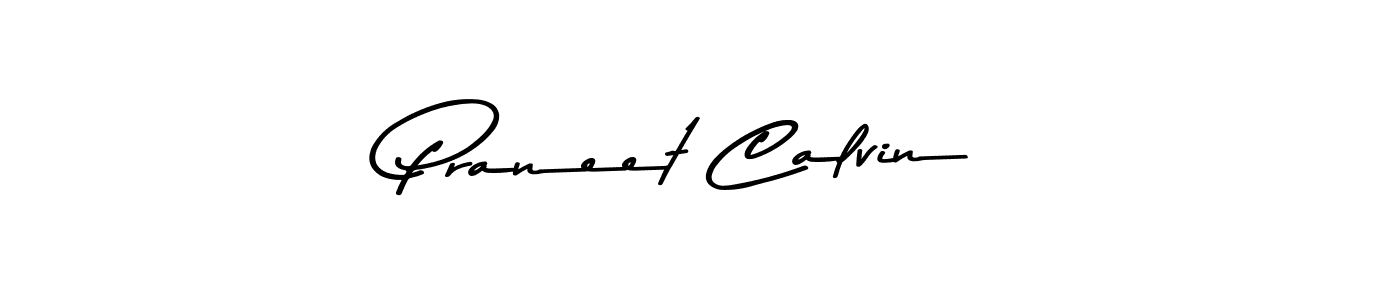 Create a beautiful signature design for name Praneet Calvin. With this signature (Asem Kandis PERSONAL USE) fonts, you can make a handwritten signature for free. Praneet Calvin signature style 9 images and pictures png