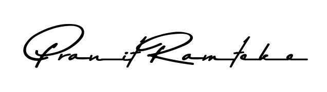 You should practise on your own different ways (Asem Kandis PERSONAL USE) to write your name (Pranit Ramteke) in signature. Don't let someone else do it for you. Pranit Ramteke signature style 9 images and pictures png