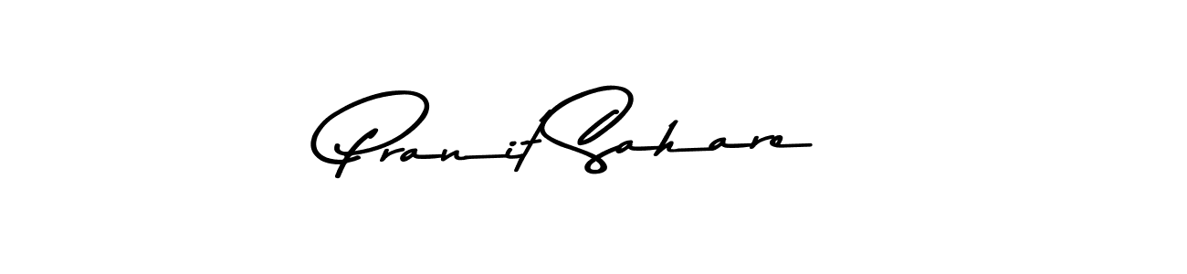 Make a beautiful signature design for name Pranit Sahare. With this signature (Asem Kandis PERSONAL USE) style, you can create a handwritten signature for free. Pranit Sahare signature style 9 images and pictures png
