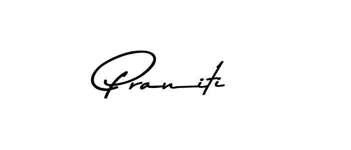 Make a beautiful signature design for name Praniti. With this signature (Asem Kandis PERSONAL USE) style, you can create a handwritten signature for free. Praniti signature style 9 images and pictures png