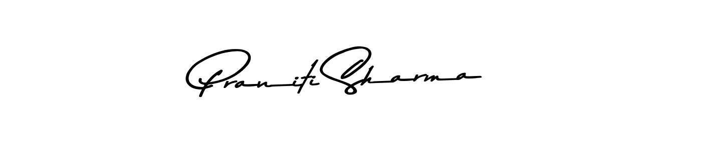 Design your own signature with our free online signature maker. With this signature software, you can create a handwritten (Asem Kandis PERSONAL USE) signature for name Praniti Sharma. Praniti Sharma signature style 9 images and pictures png