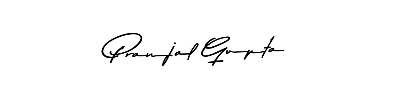 Create a beautiful signature design for name Pranjal Gupta. With this signature (Asem Kandis PERSONAL USE) fonts, you can make a handwritten signature for free. Pranjal Gupta signature style 9 images and pictures png