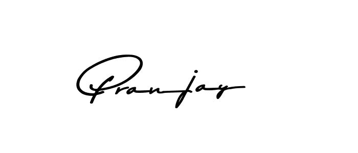 How to make Pranjay name signature. Use Asem Kandis PERSONAL USE style for creating short signs online. This is the latest handwritten sign. Pranjay signature style 9 images and pictures png