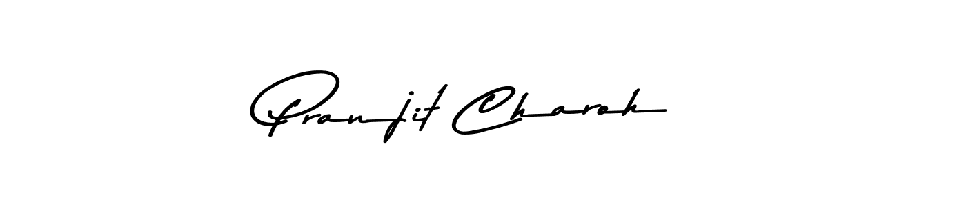 Asem Kandis PERSONAL USE is a professional signature style that is perfect for those who want to add a touch of class to their signature. It is also a great choice for those who want to make their signature more unique. Get Pranjit Charoh name to fancy signature for free. Pranjit Charoh signature style 9 images and pictures png