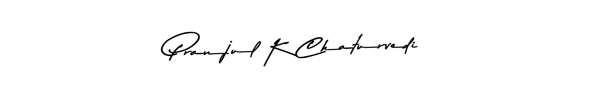 Asem Kandis PERSONAL USE is a professional signature style that is perfect for those who want to add a touch of class to their signature. It is also a great choice for those who want to make their signature more unique. Get Pranjul K Chaturvedi name to fancy signature for free. Pranjul K Chaturvedi signature style 9 images and pictures png