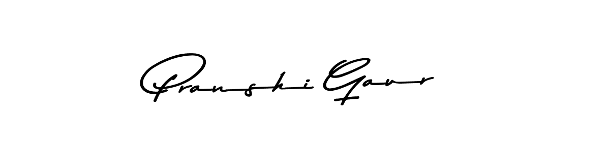 How to make Pranshi Gaur signature? Asem Kandis PERSONAL USE is a professional autograph style. Create handwritten signature for Pranshi Gaur name. Pranshi Gaur signature style 9 images and pictures png