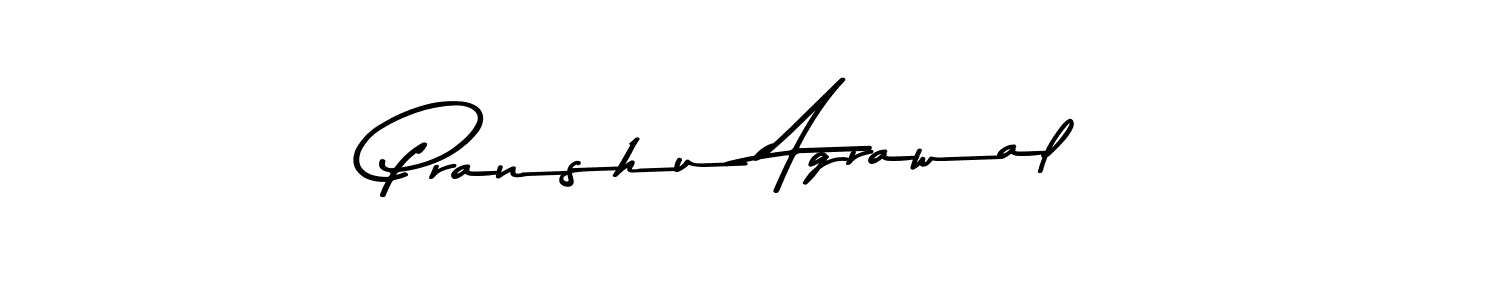 How to make Pranshu Agrawal name signature. Use Asem Kandis PERSONAL USE style for creating short signs online. This is the latest handwritten sign. Pranshu Agrawal signature style 9 images and pictures png