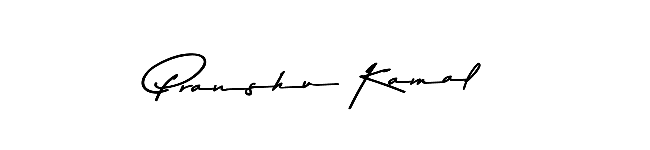 Design your own signature with our free online signature maker. With this signature software, you can create a handwritten (Asem Kandis PERSONAL USE) signature for name Pranshu Kamal. Pranshu Kamal signature style 9 images and pictures png