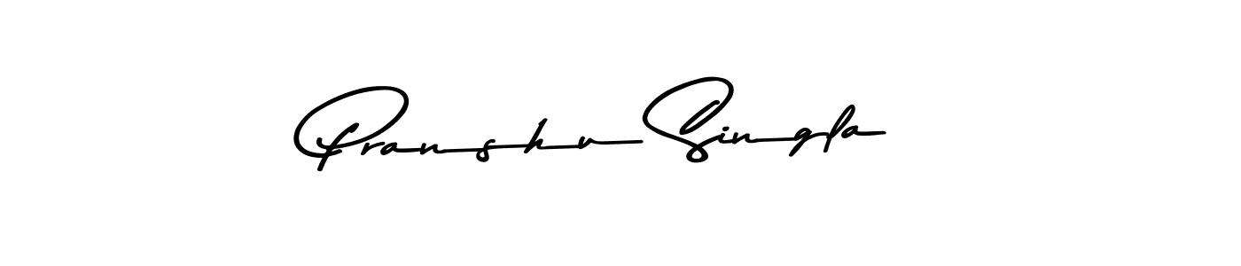 Use a signature maker to create a handwritten signature online. With this signature software, you can design (Asem Kandis PERSONAL USE) your own signature for name Pranshu Singla. Pranshu Singla signature style 9 images and pictures png