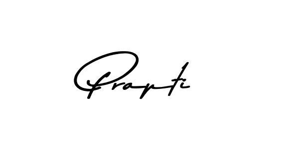 Design your own signature with our free online signature maker. With this signature software, you can create a handwritten (Asem Kandis PERSONAL USE) signature for name Prapti. Prapti signature style 9 images and pictures png