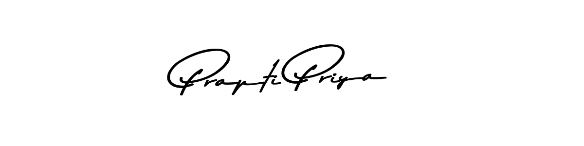 Create a beautiful signature design for name Prapti Priya. With this signature (Asem Kandis PERSONAL USE) fonts, you can make a handwritten signature for free. Prapti Priya signature style 9 images and pictures png