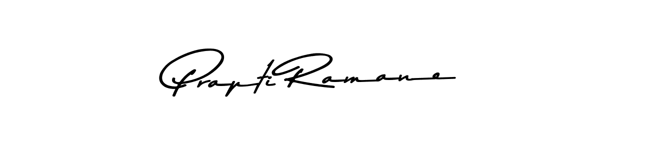 Make a beautiful signature design for name Prapti Ramane. With this signature (Asem Kandis PERSONAL USE) style, you can create a handwritten signature for free. Prapti Ramane signature style 9 images and pictures png