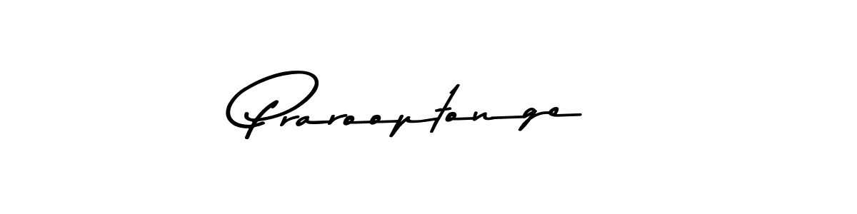 The best way (Asem Kandis PERSONAL USE) to make a short signature is to pick only two or three words in your name. The name Prarooptonge include a total of six letters. For converting this name. Prarooptonge signature style 9 images and pictures png