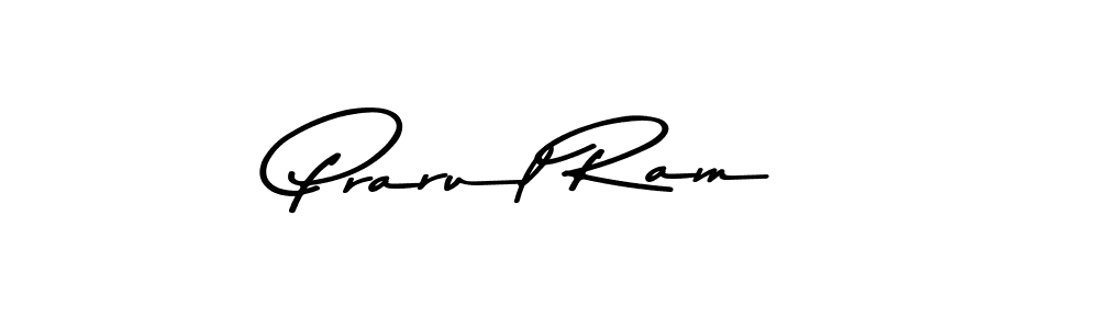 Design your own signature with our free online signature maker. With this signature software, you can create a handwritten (Asem Kandis PERSONAL USE) signature for name Prarul Ram. Prarul Ram signature style 9 images and pictures png
