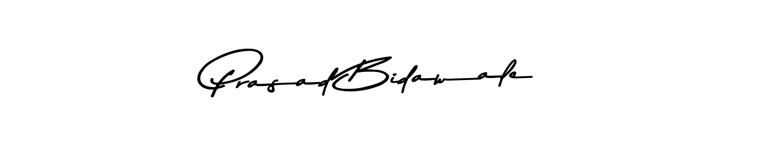 Make a beautiful signature design for name Prasad Bidawale. With this signature (Asem Kandis PERSONAL USE) style, you can create a handwritten signature for free. Prasad Bidawale signature style 9 images and pictures png