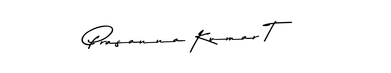 Make a beautiful signature design for name Prasanna Kumar T. With this signature (Asem Kandis PERSONAL USE) style, you can create a handwritten signature for free. Prasanna Kumar T signature style 9 images and pictures png