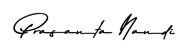 Try this chic Prasanta Nandi handwritten sign style. Using Asem Kandis PERSONAL USE font elements, it gives your name a sleek, memorable identity. Prasanta Nandi signature style 9 images and pictures png