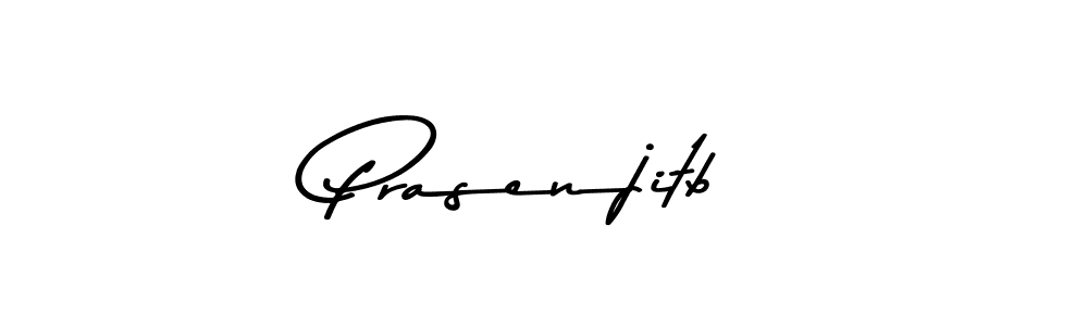 Design your own signature with our free online signature maker. With this signature software, you can create a handwritten (Asem Kandis PERSONAL USE) signature for name Prasenjitb. Prasenjitb signature style 9 images and pictures png