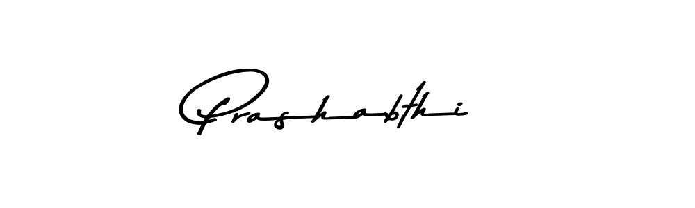Design your own signature with our free online signature maker. With this signature software, you can create a handwritten (Asem Kandis PERSONAL USE) signature for name Prashabthi. Prashabthi signature style 9 images and pictures png