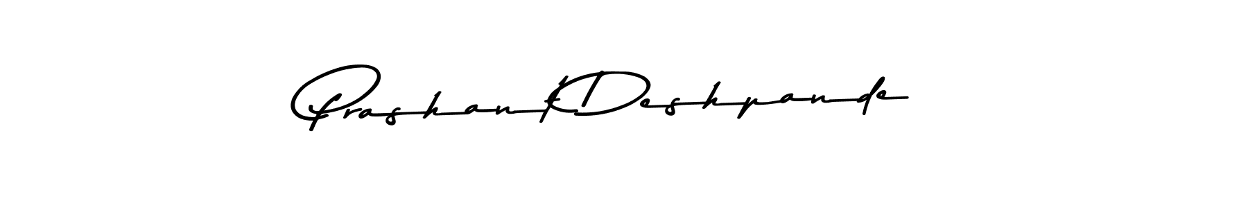 Design your own signature with our free online signature maker. With this signature software, you can create a handwritten (Asem Kandis PERSONAL USE) signature for name Prashant Deshpande. Prashant Deshpande signature style 9 images and pictures png