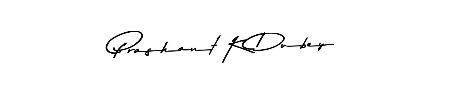 Make a beautiful signature design for name Prashant K Dubey. With this signature (Asem Kandis PERSONAL USE) style, you can create a handwritten signature for free. Prashant K Dubey signature style 9 images and pictures png