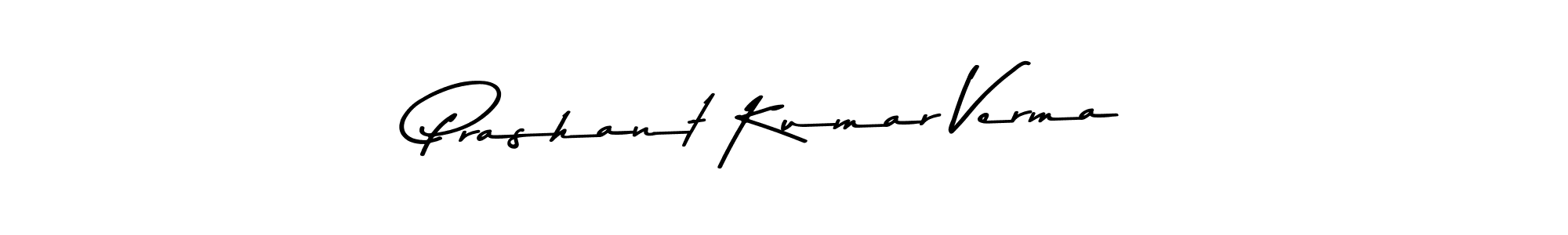 Make a beautiful signature design for name Prashant Kumar Verma. With this signature (Asem Kandis PERSONAL USE) style, you can create a handwritten signature for free. Prashant Kumar Verma signature style 9 images and pictures png