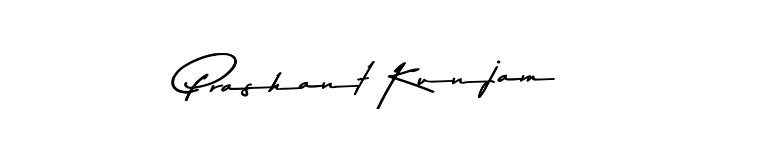 Make a beautiful signature design for name Prashant Kunjam. With this signature (Asem Kandis PERSONAL USE) style, you can create a handwritten signature for free. Prashant Kunjam signature style 9 images and pictures png